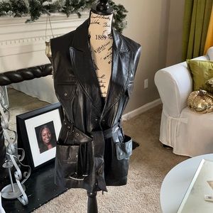Michael Lawrence leather vest